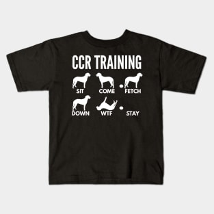 CCR Training Curly Coated Retriever Tricks Slim Kids T-Shirt